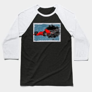 F1 car with a wall background from d hole Baseball T-Shirt